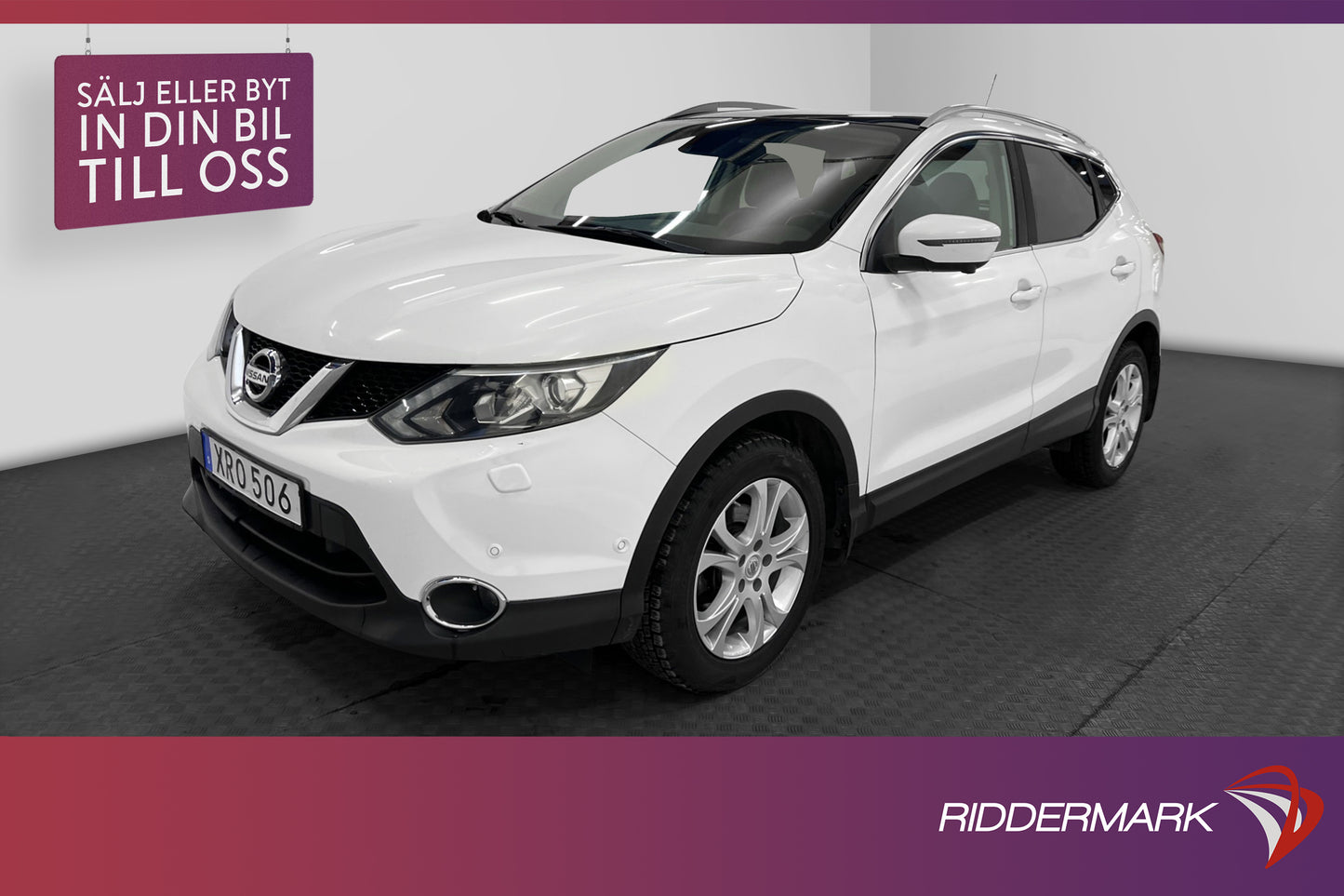 Nissan Qashqai 1.2 115hk TEKNA 360°K Pano Navi M-värme Drag