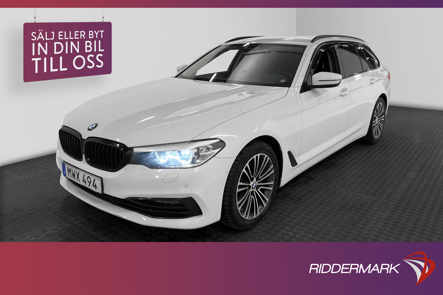 BMW 520d xDrive Touring 190hk Sport line HiFi Läder B.Kamera