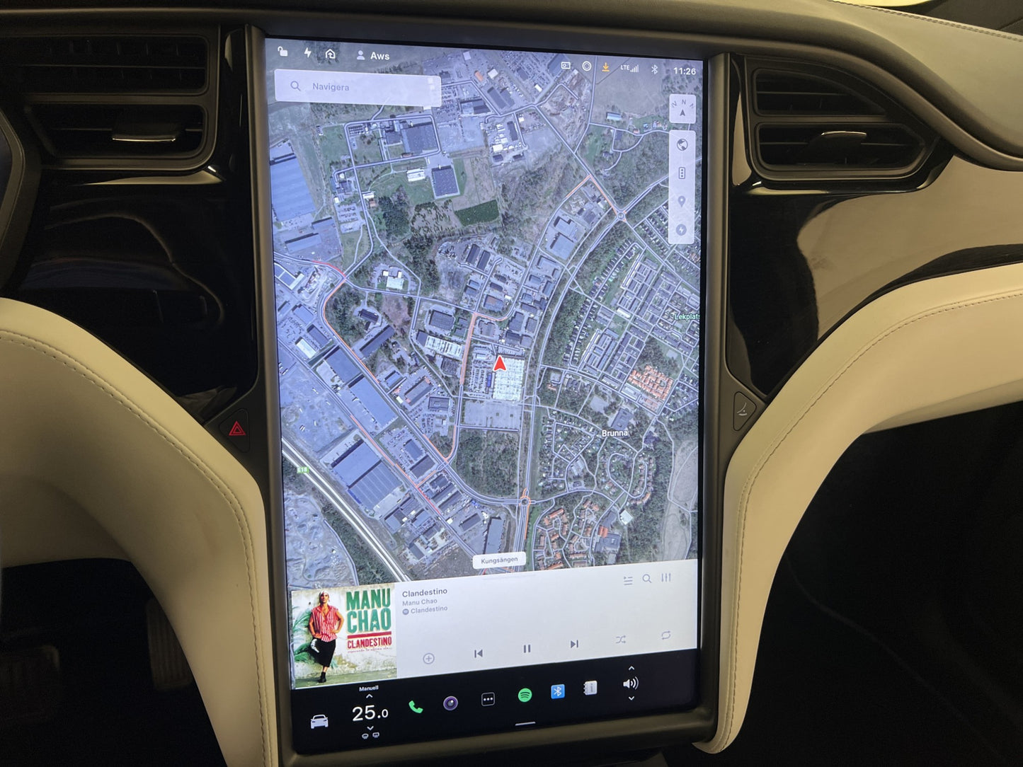 Tesla Model X Long Range 423hk 6-sits Sv.Såld Autopilot Drag