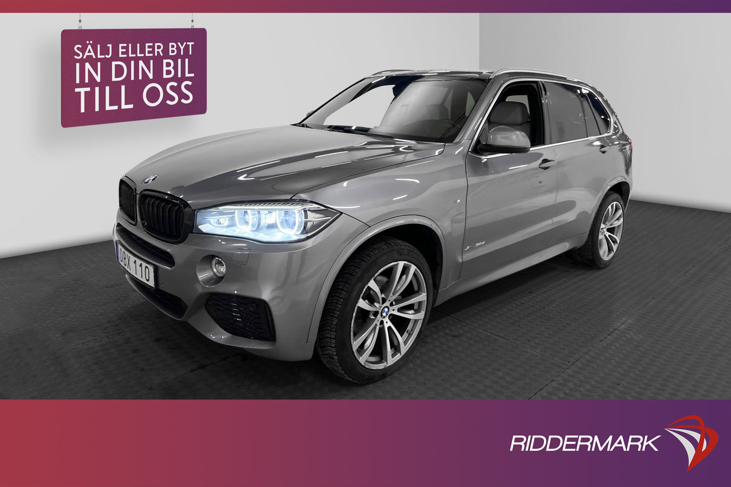 BMW X5 xDrive30d 258hk M Sport Pano Navi B-kamera Skinn