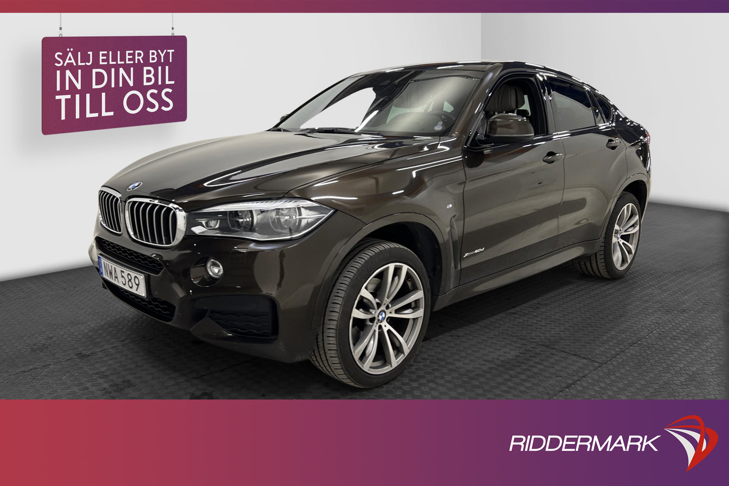 BMW X6 xDrive40d M Sport Pano HiFi Drag Individual En-bruk