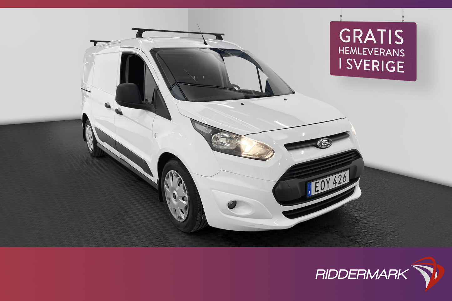 Ford Transit Connect LWB 1.6TDCi Värmare Drag V-inredd Moms