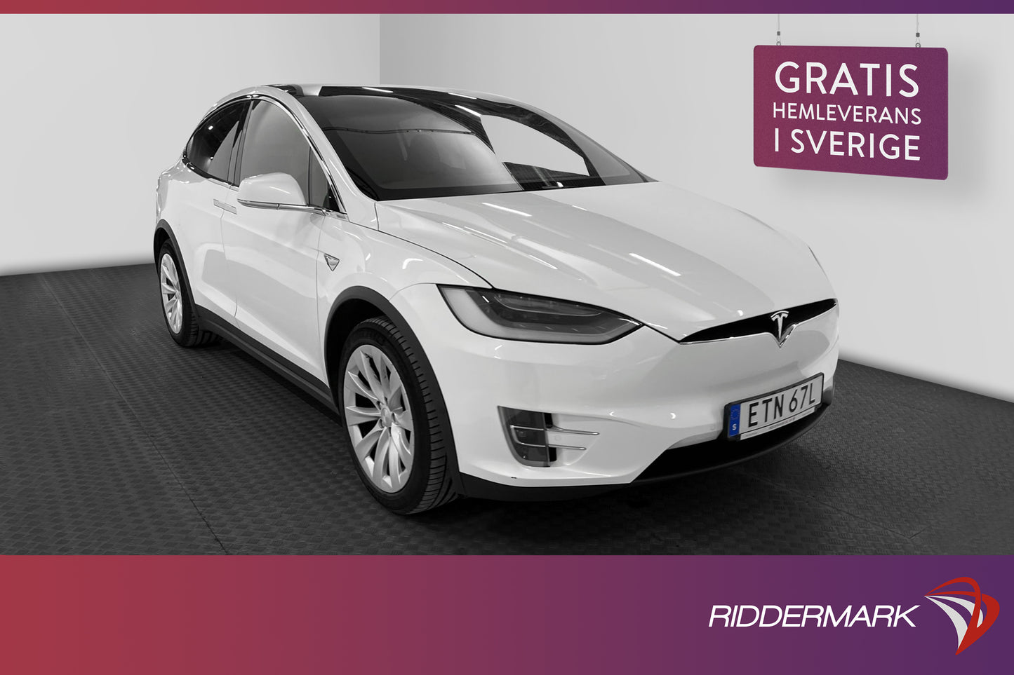 Tesla Model X Long Range AWD 423hk Svensksåld AP Drag MOMS