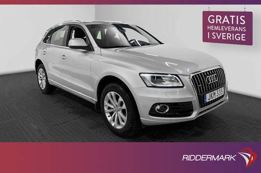 Audi Q5 Quattro 2.0 TDI 177hk Skinn/Mocka Värmare PDC Drag