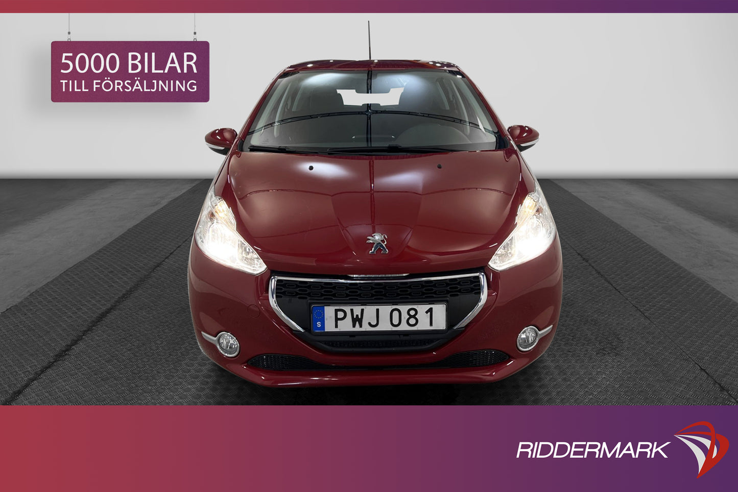 Peugeot 208 1.2 VTi 82hk Välservad 2 Brukare Farthållare AC