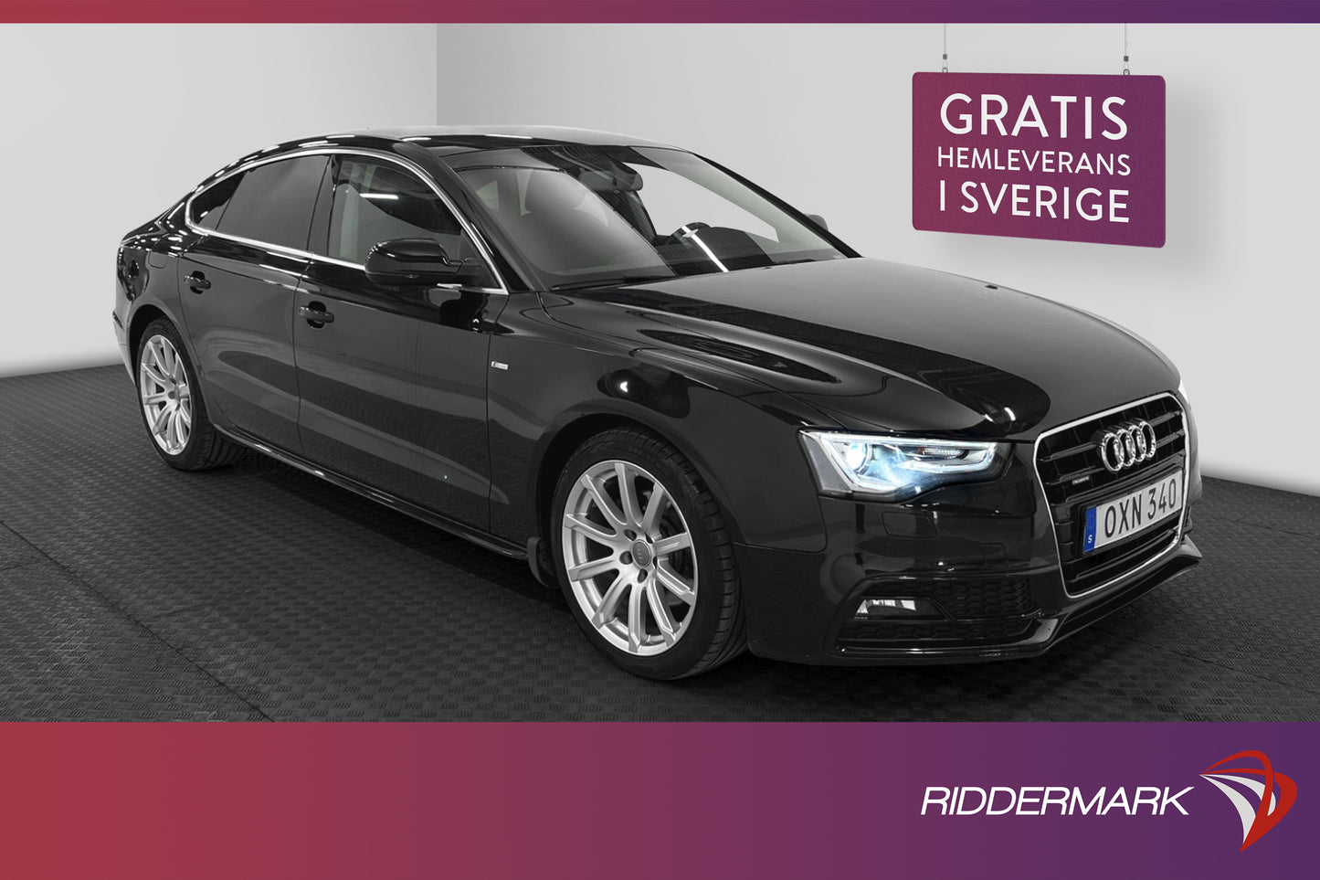 Audi A5 Sportback 2.0 TDI Q 190 hk S-Line Värmare HEMLEV