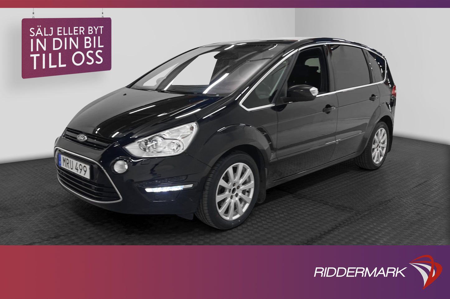 Ford S-Max 2.0 TDCi 140hk 7-sits Pano Premium Värmare Skinn