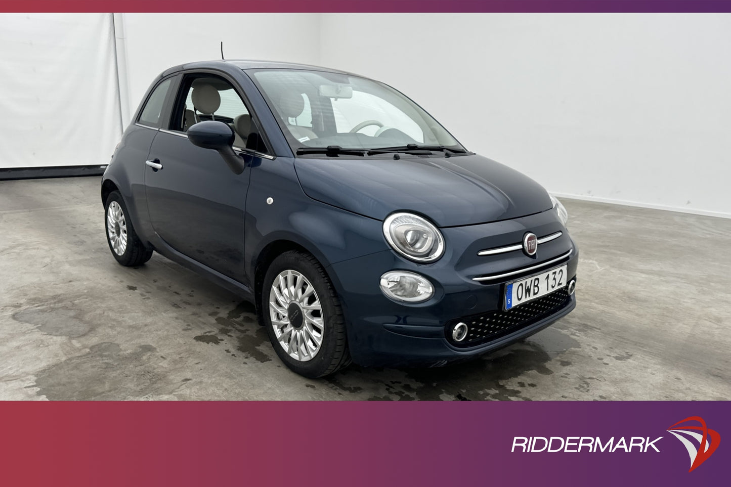 Fiat 500C 1.2 8V 69hk Lounge Panorama Sensorer Farthållare