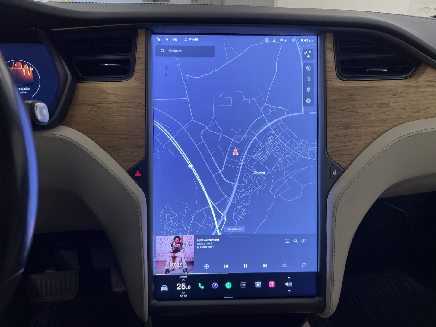 Tesla Model X Long Range 423hk 7-sits Sv.Såld AP Drag MOMS