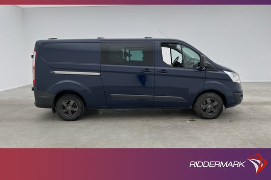 Ford Transit Custom Crew Van L2 155hk Värmare Drag B-Kamera