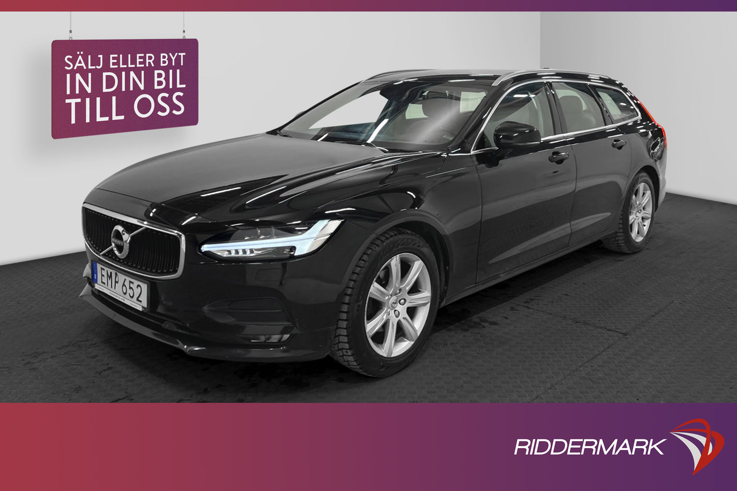 Volvo V90 D3 Advanced VOC Värm HUD Kamera BLIS Keyless Drag