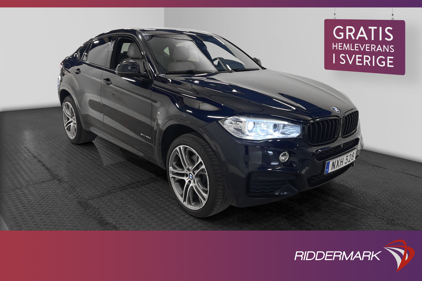 BMW X6 40d xDrive 313hk  M Sport H&K Navi D-värm Taklucka