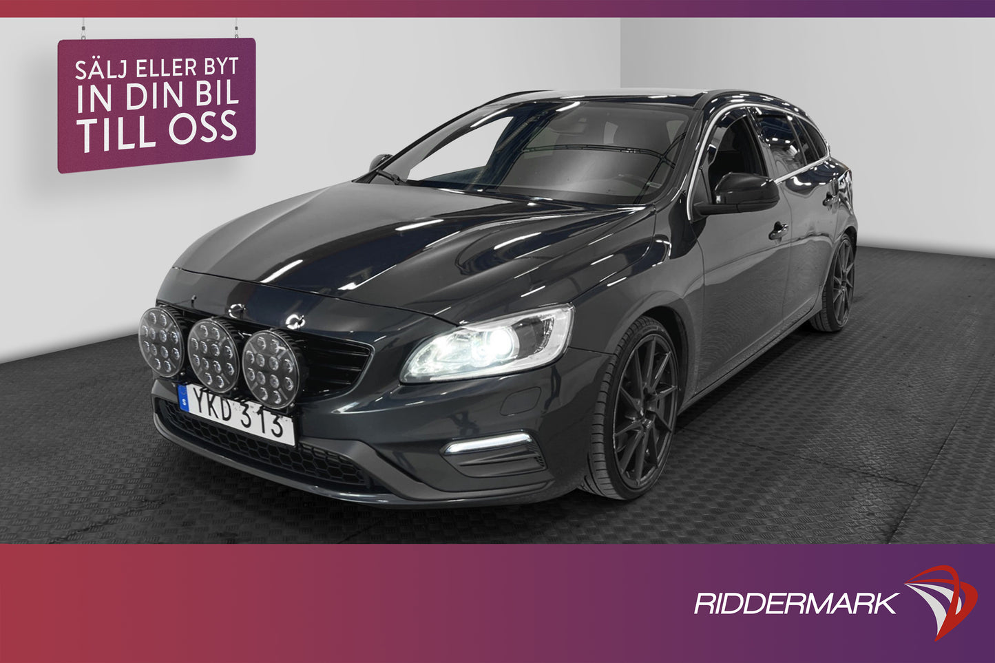 Volvo V60 D4 190hk AWD R-Design D-Värmare VOC Skinn Nyservad