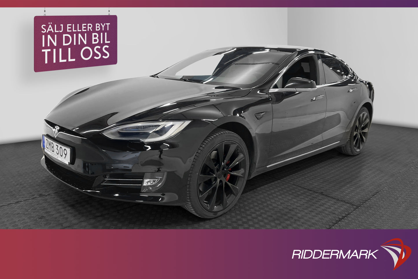 Tesla Model S P100D Ludicrous 761hk Svensksåld FSD Kolfiber