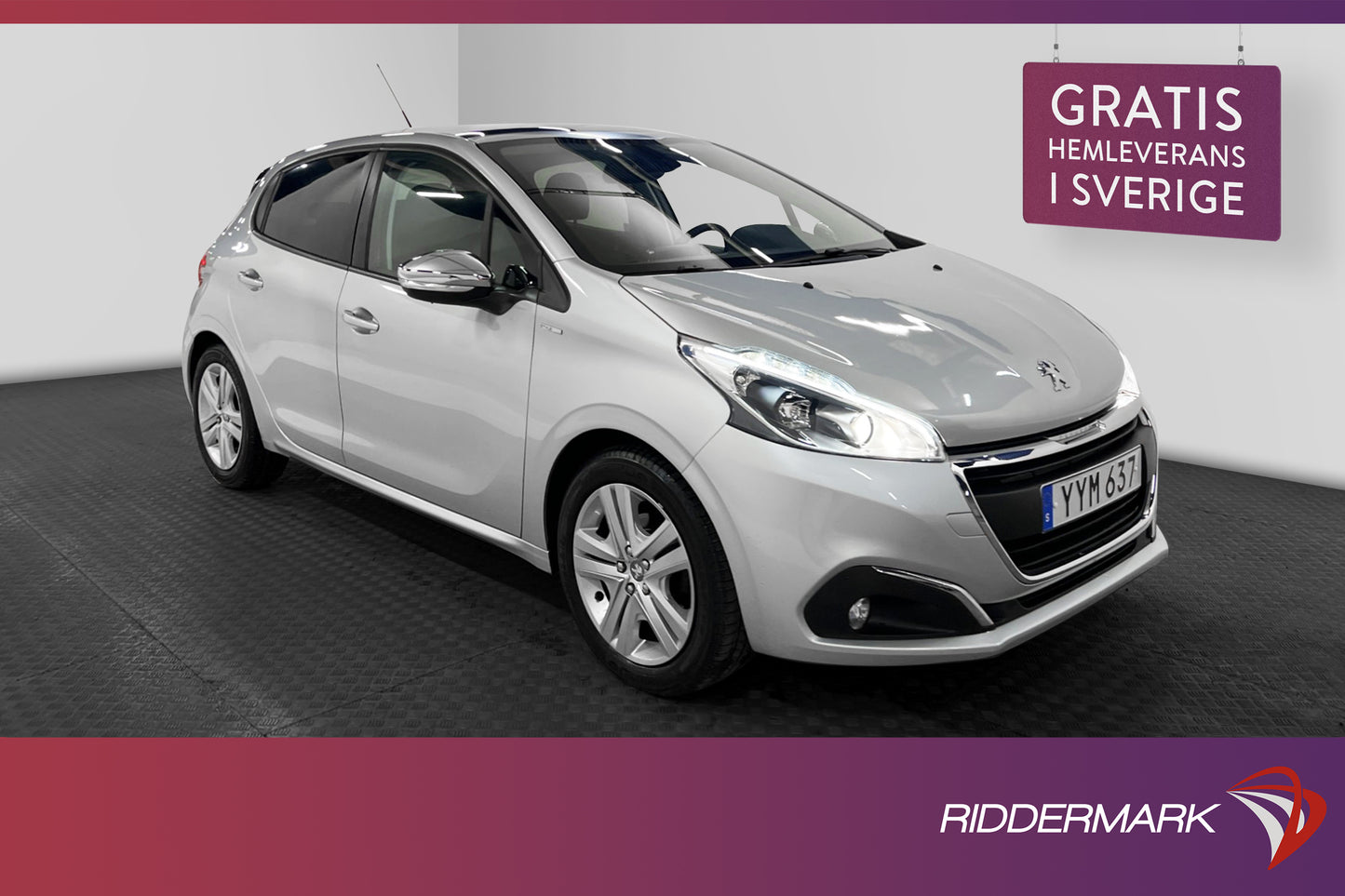 Peugeot 208 1.2 VTi 82hk Style Pano Sensorer CarPlay Välserv