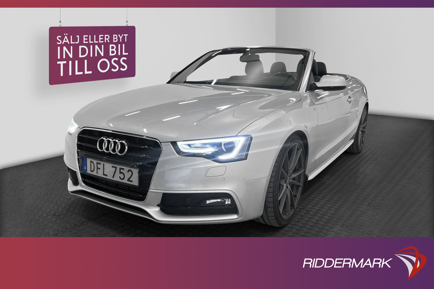 Audi A5 Cabriolet 1.8 TFSI 170hk S-Line Värmare Sensorer 20"