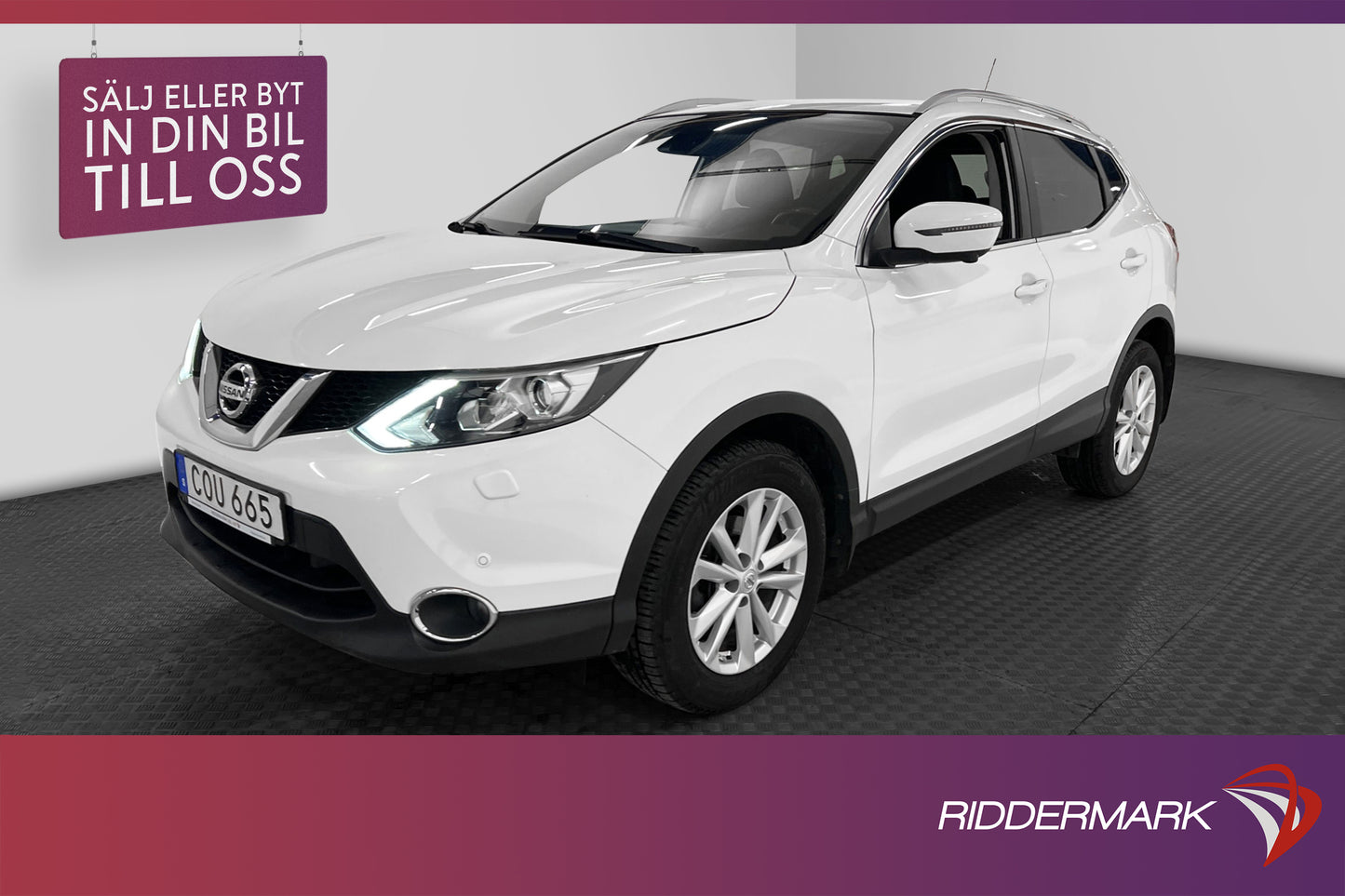 Nissan Qashqai 1.5 dCi 110hk 360° Kamera Navi Halvskinn Drag