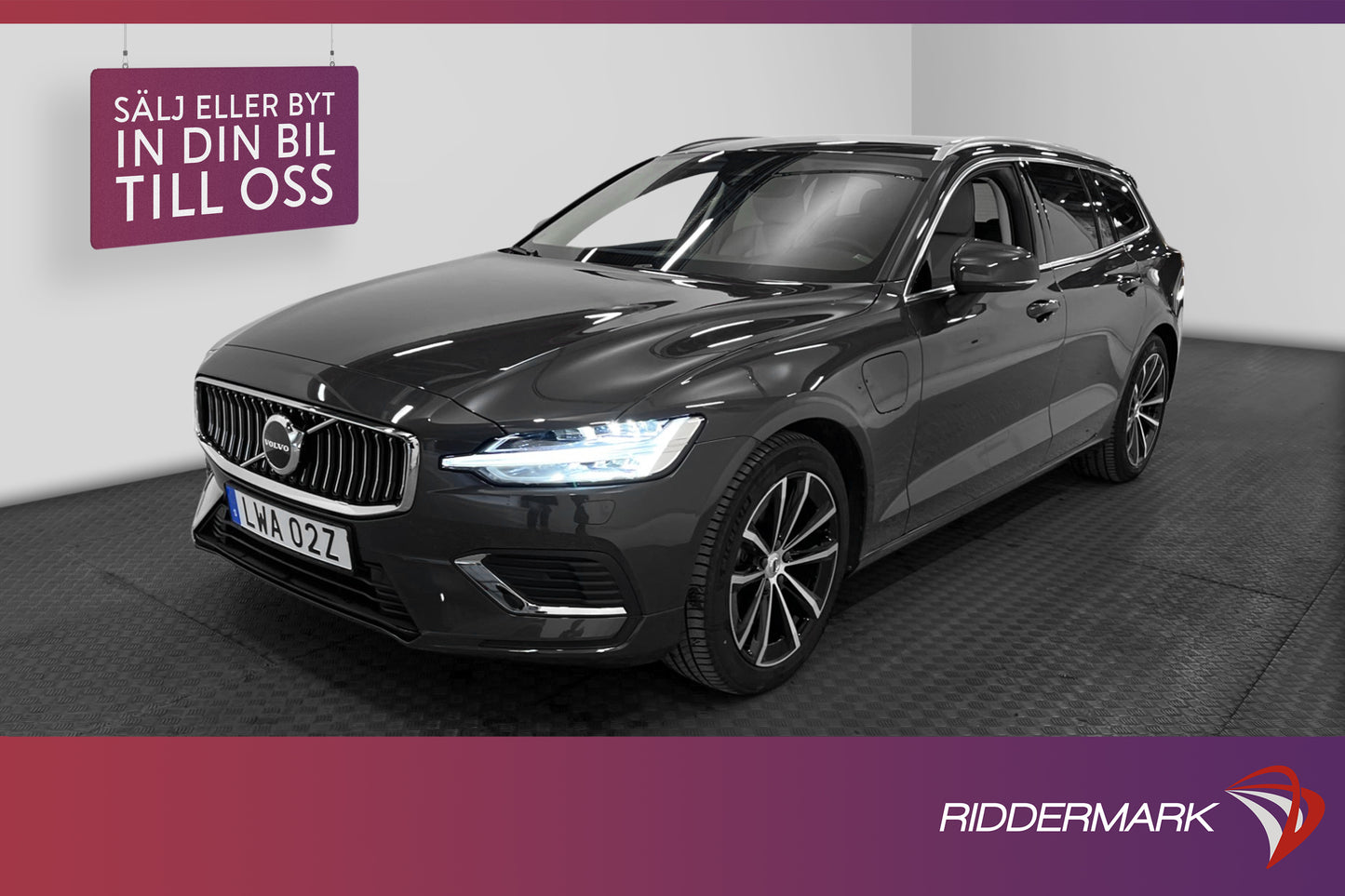 Volvo V60 T6 AWD 397hk 18.8 kWh Inscription B-kamera Drag