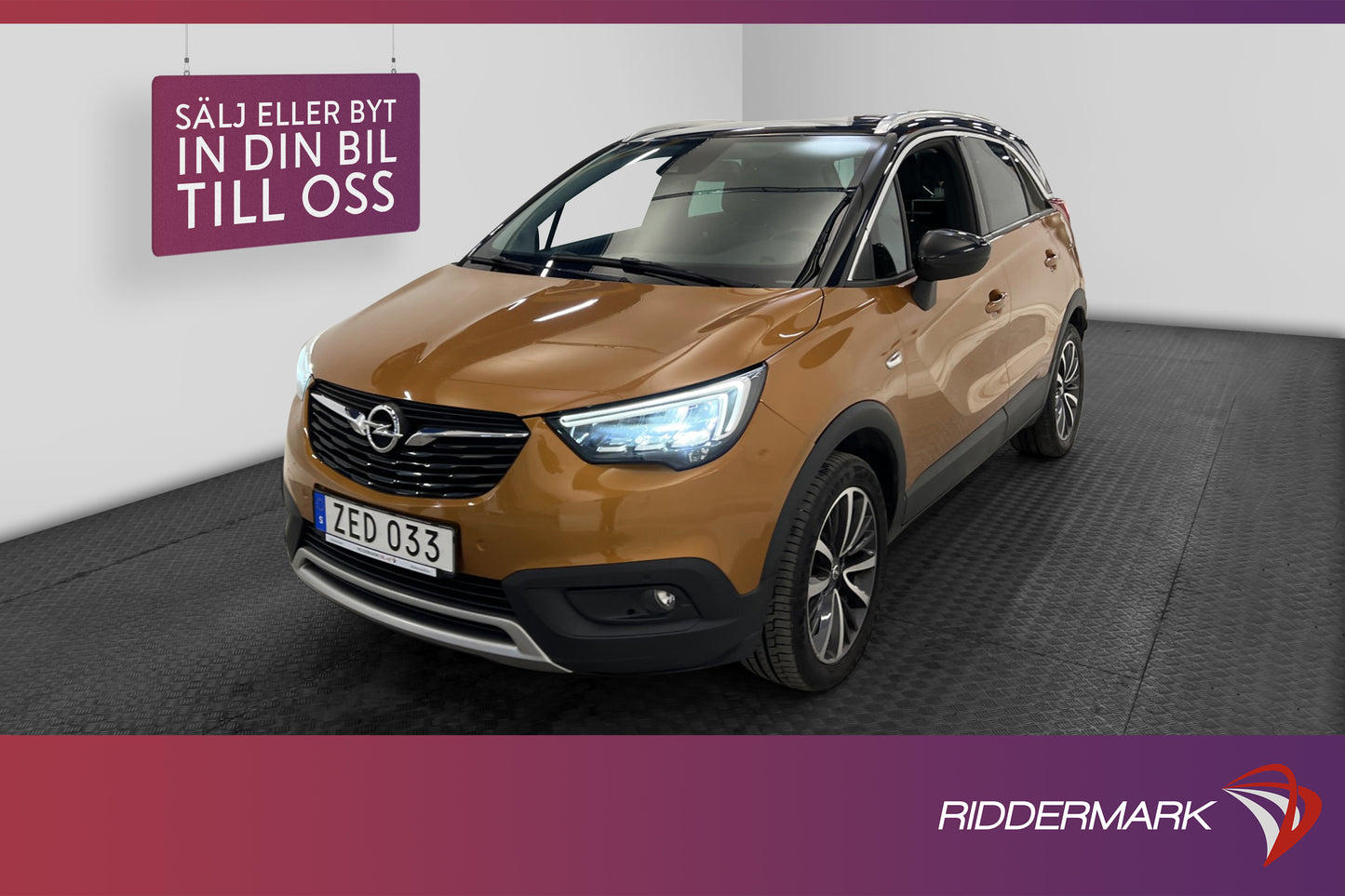 Opel Crossland X 1.2 Turbo 110hk Pano Navi 360-Kam Låg Skatt