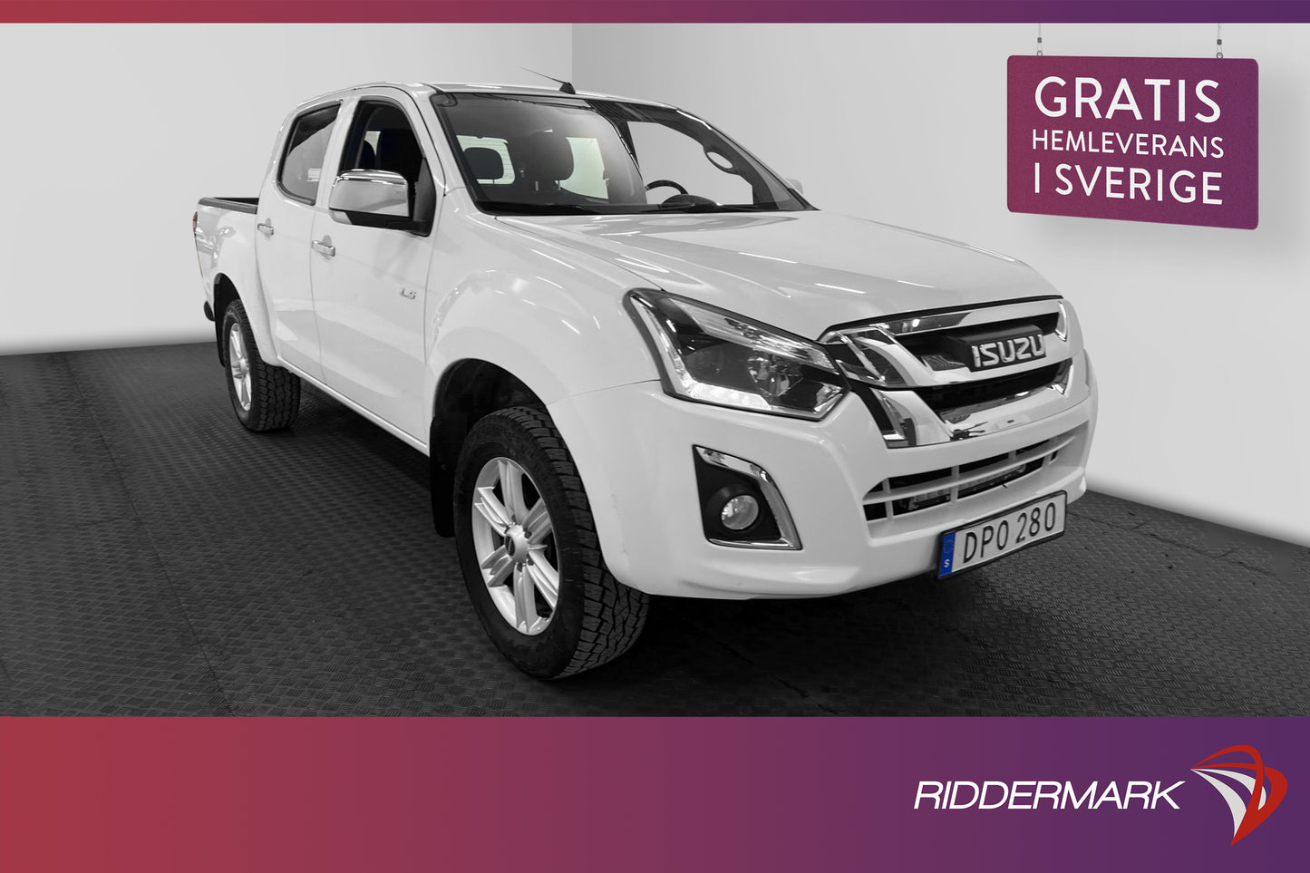 Isuzu D-Max 1.9 4WD 163hk Värmare Dragkrok 1-Ägare Moms