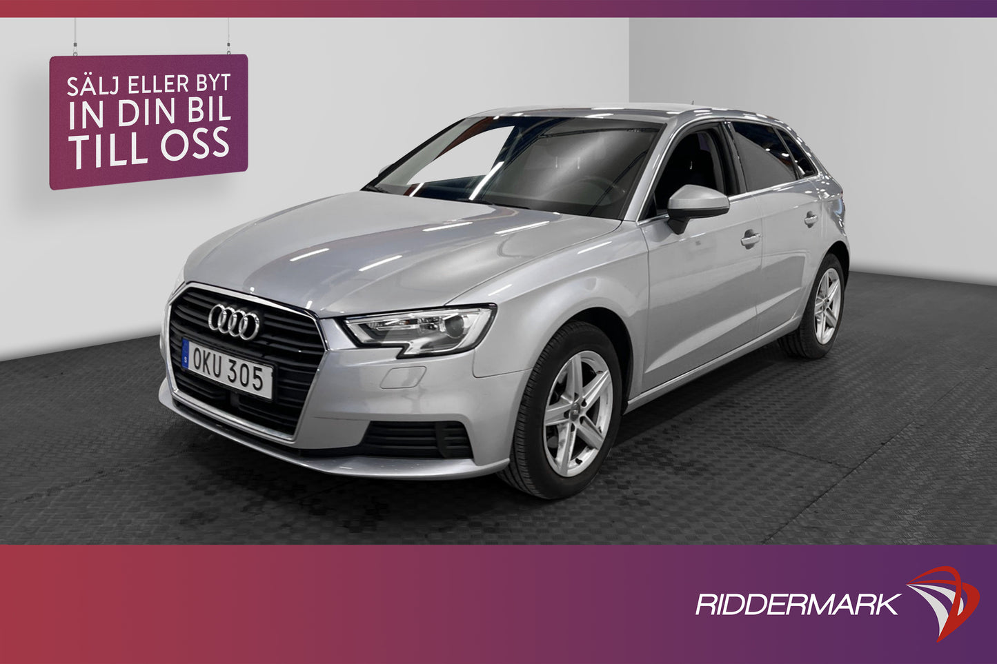 Audi A3 Sportback 1.6 TDI 110hk Comfort *Nyservad* CarPlay