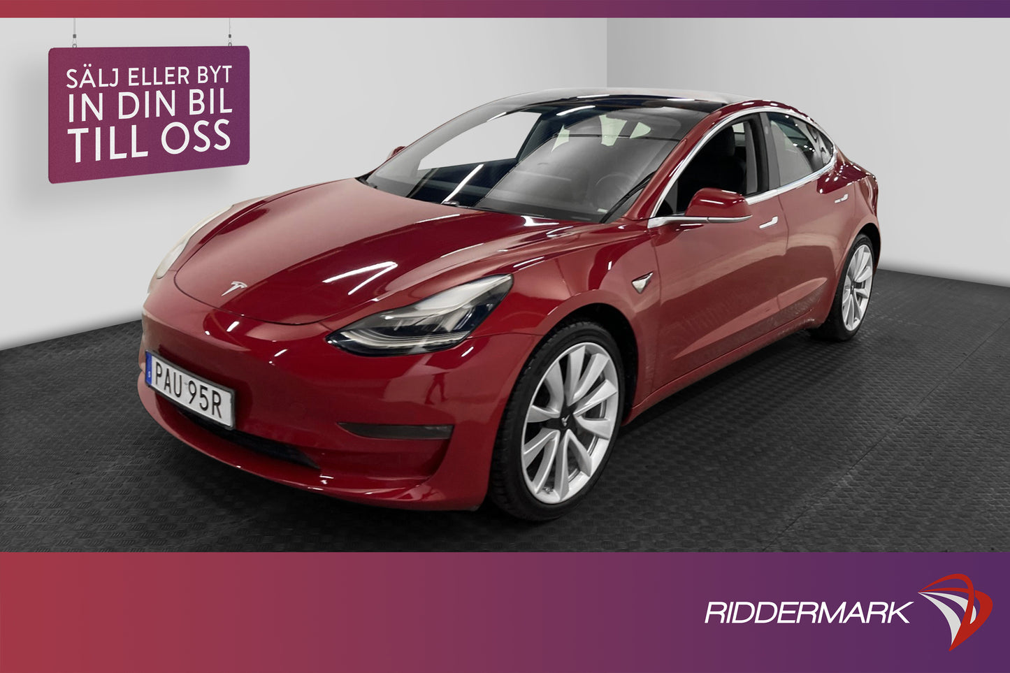 Tesla Model 3 Long Range AWD 440hk Autopilot Svensksåld