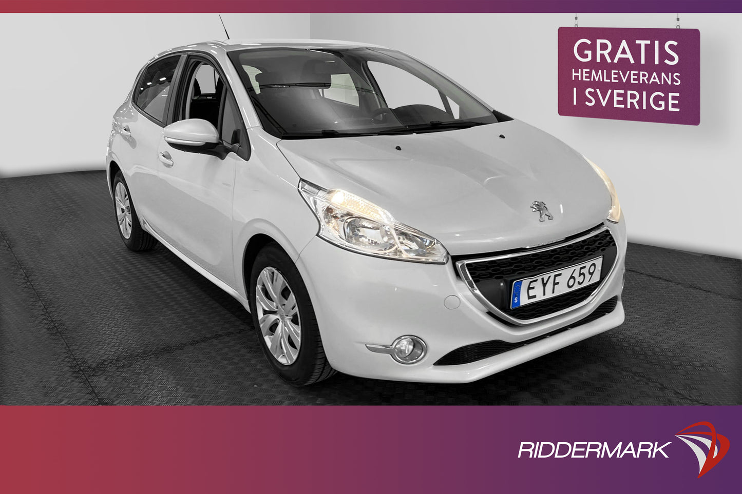 Peugeot 208 1.4 e-HDi 68hk  0.32l/mil Isofix P-sensorer