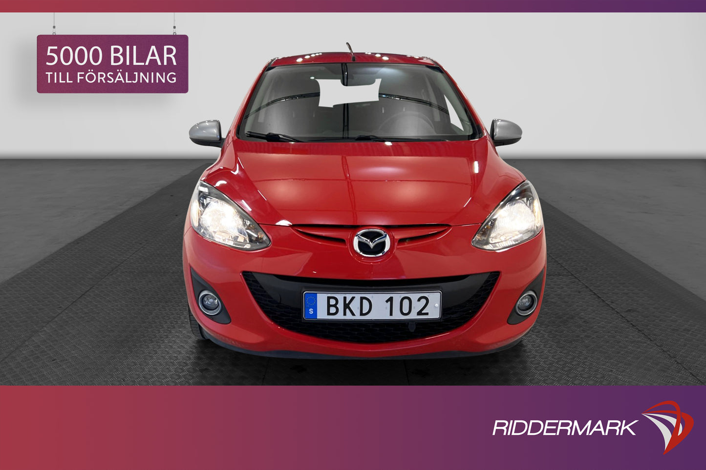 Mazda 2 1.3 MZR 84hk *Nyservad* Låga mil Kupévärme