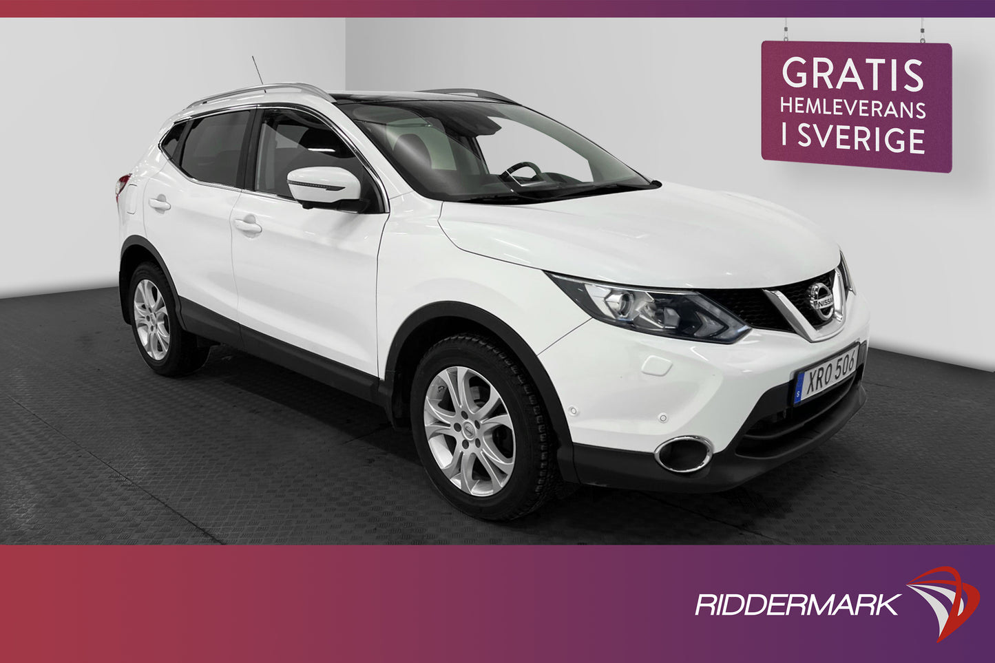 Nissan Qashqai 1.2 115hk TEKNA 360°K Pano Navi M-värme Drag