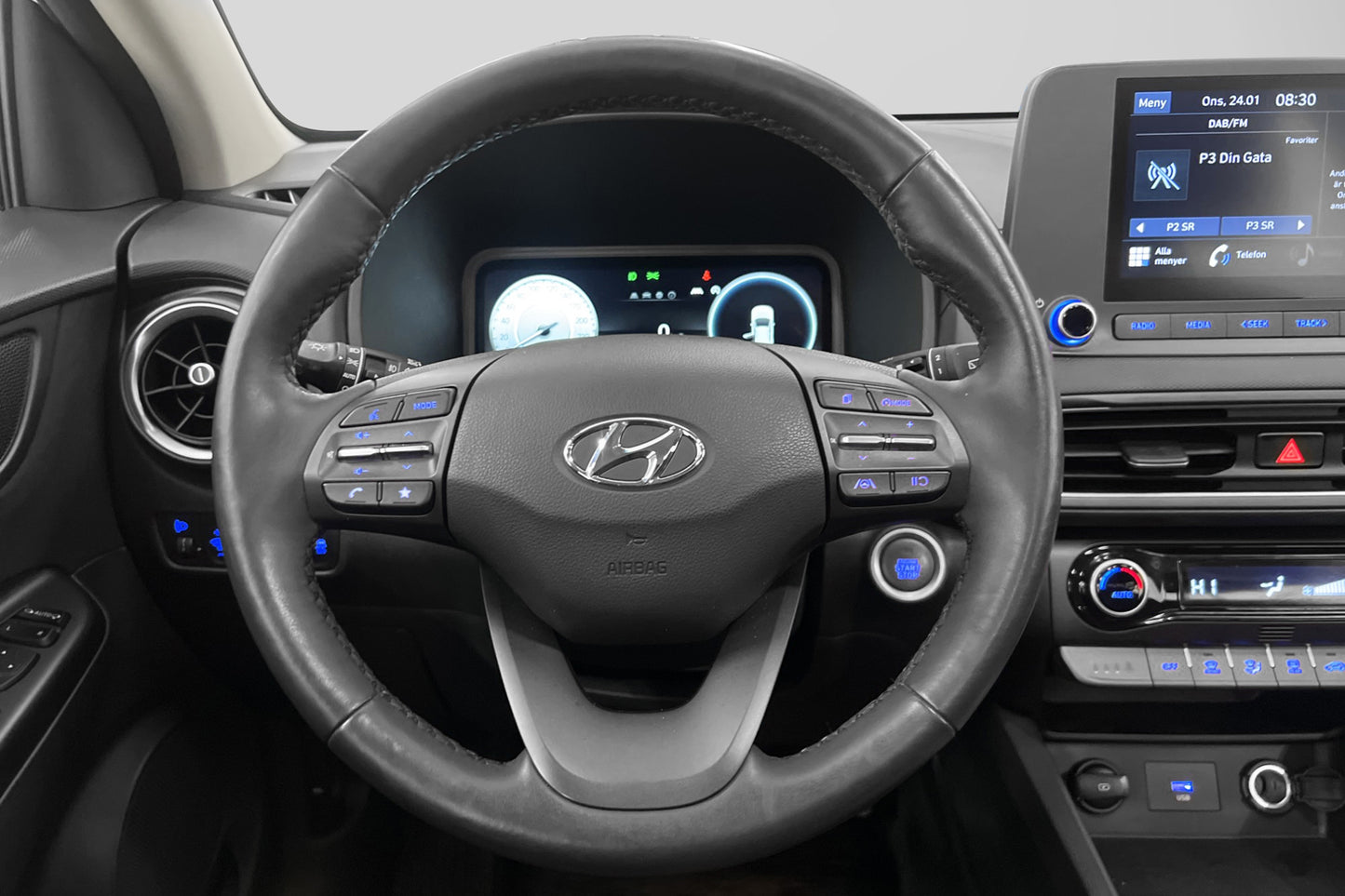 Hyundai Kona T-GDI 120hk Cockpit Kamera Rattvärme Välservad