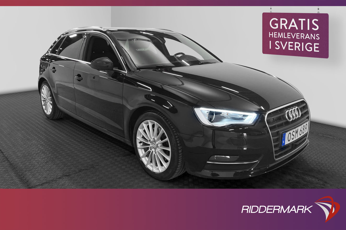 Audi A3 2.0 TDI Quattro 184hk  B&O Adaptiv 0,44l/mil