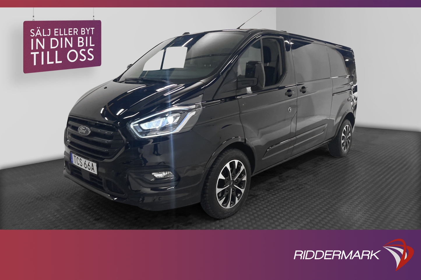 Ford Transit Custom Sport L2 185hk Drag Värmare Kamera Moms