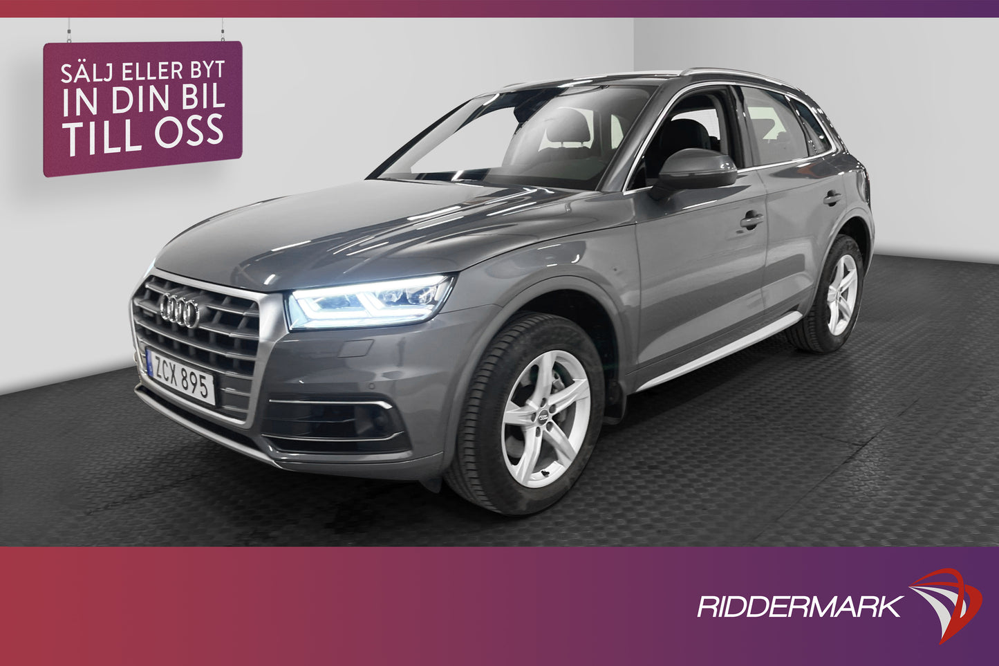 Audi Q5 2.0 TDI quattro 190hk Proline Skinn Drag 1-Brukare