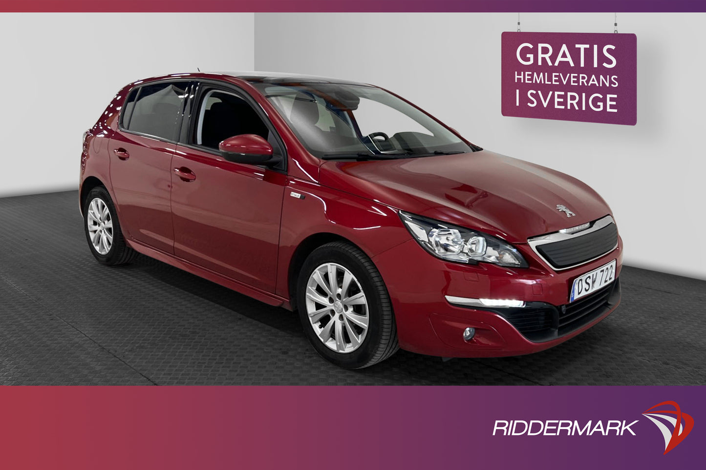 Peugeot 308 1.6 BlueHDI 120hk Active Pano M/K-Värmare Navi