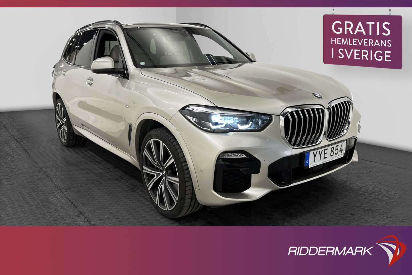 BMW X5 xDrive40i 340hk M Sport Pano H/K Värmare 360° Drag