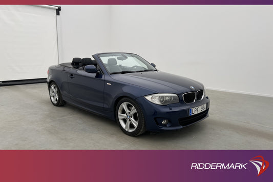 BMW 120d Convertible 177hk Advantage HiFi Sensorer Halvskinn