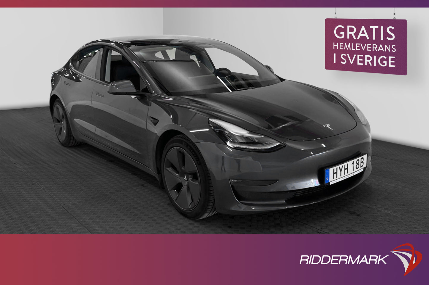 Tesla Model 3 Long Range AWD 440hk Svensksåld Dragkrok