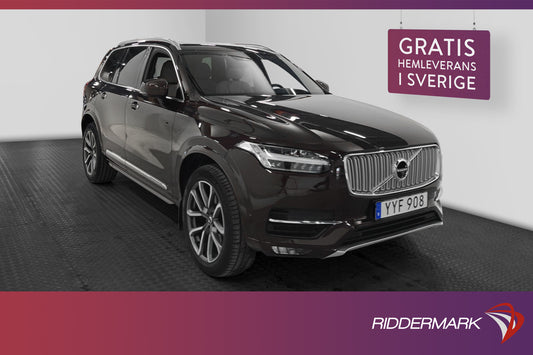 Volvo XC90 D4 AWD 190hk Inscription 7-sits Skinn Navi 360°