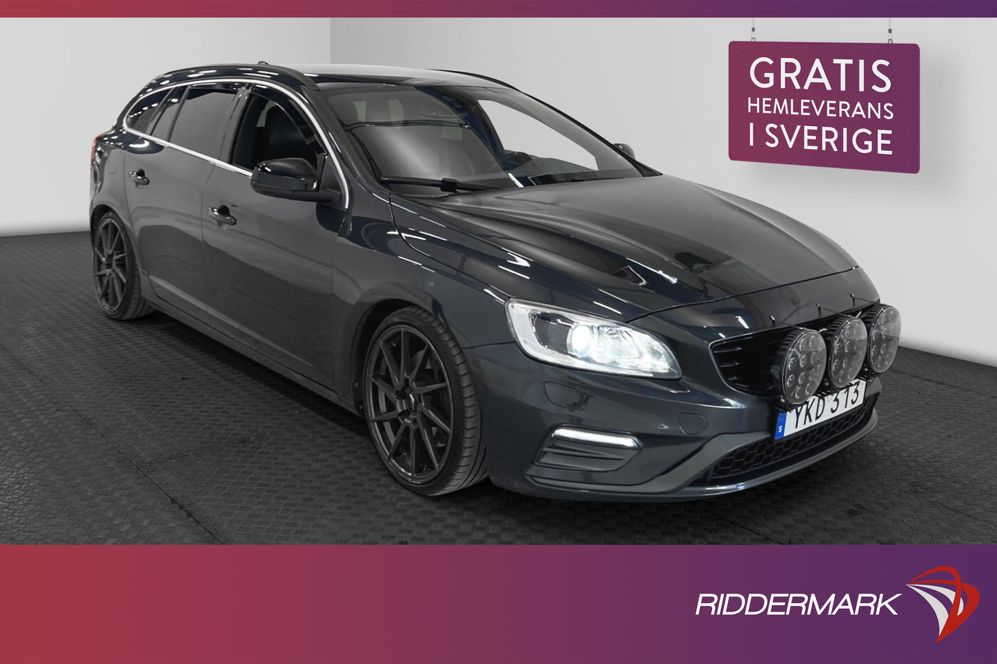 Volvo V60 D4 190hk AWD R-Design D-Värmare VOC Skinn Nyservad