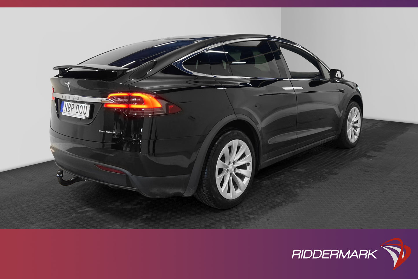 Tesla Model X Long Range AWD 423hk 7 Sits Ljus interiör Drag