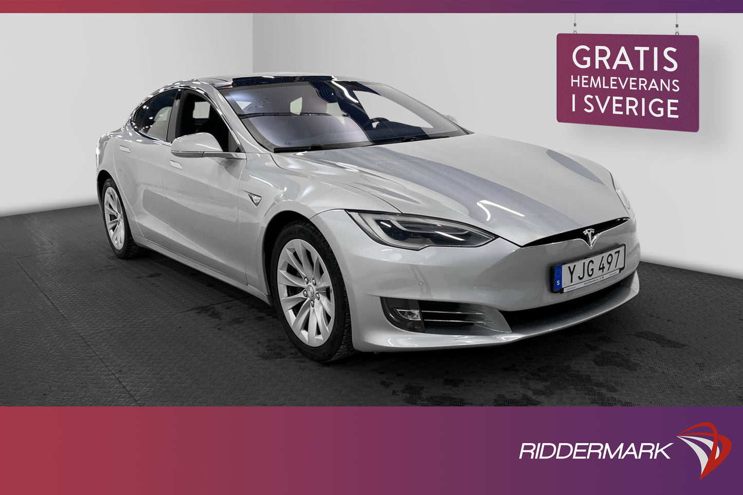 Tesla Model S 75D AWD 333hk Svensksåld Panorama Skinn