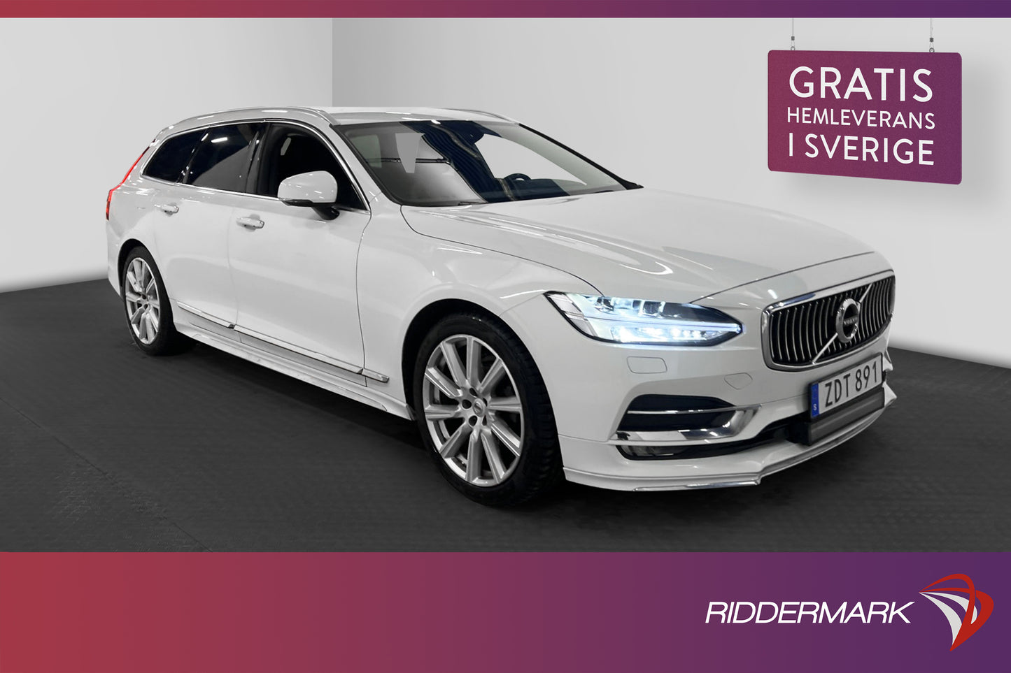 Volvo V90 D4 AWD Inscription D-värme VOC B-kamera Skinn Navi