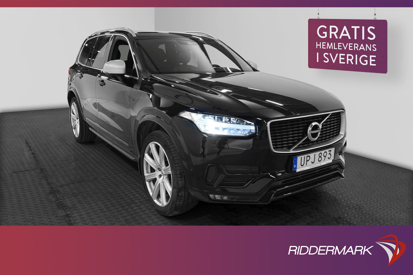 Volvo XC90 D5 AWD 225hk R-Design 7-sits Skinn Navi VOC Drag