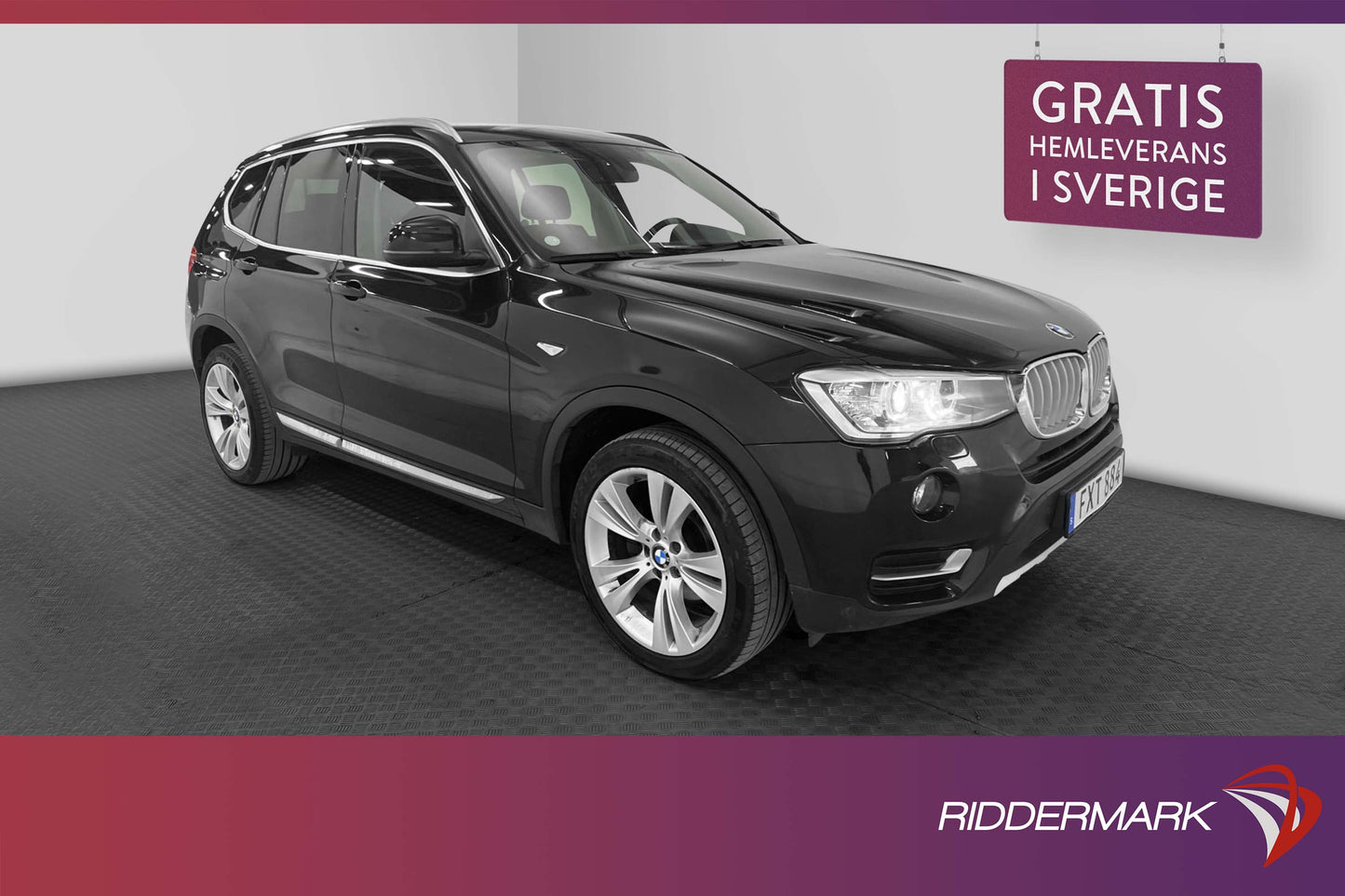 BMW X3 xDrive20d 190hk X-Line D-Värmare Pano Skinn Navi Drag