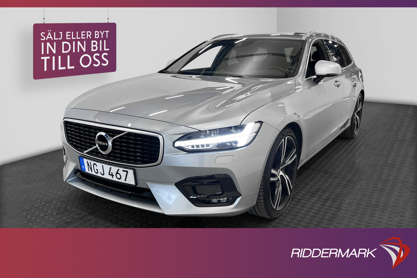 Volvo V90 D5 AWD R-Design Pano B&W HUD VOC B-Kamera GPS Drag