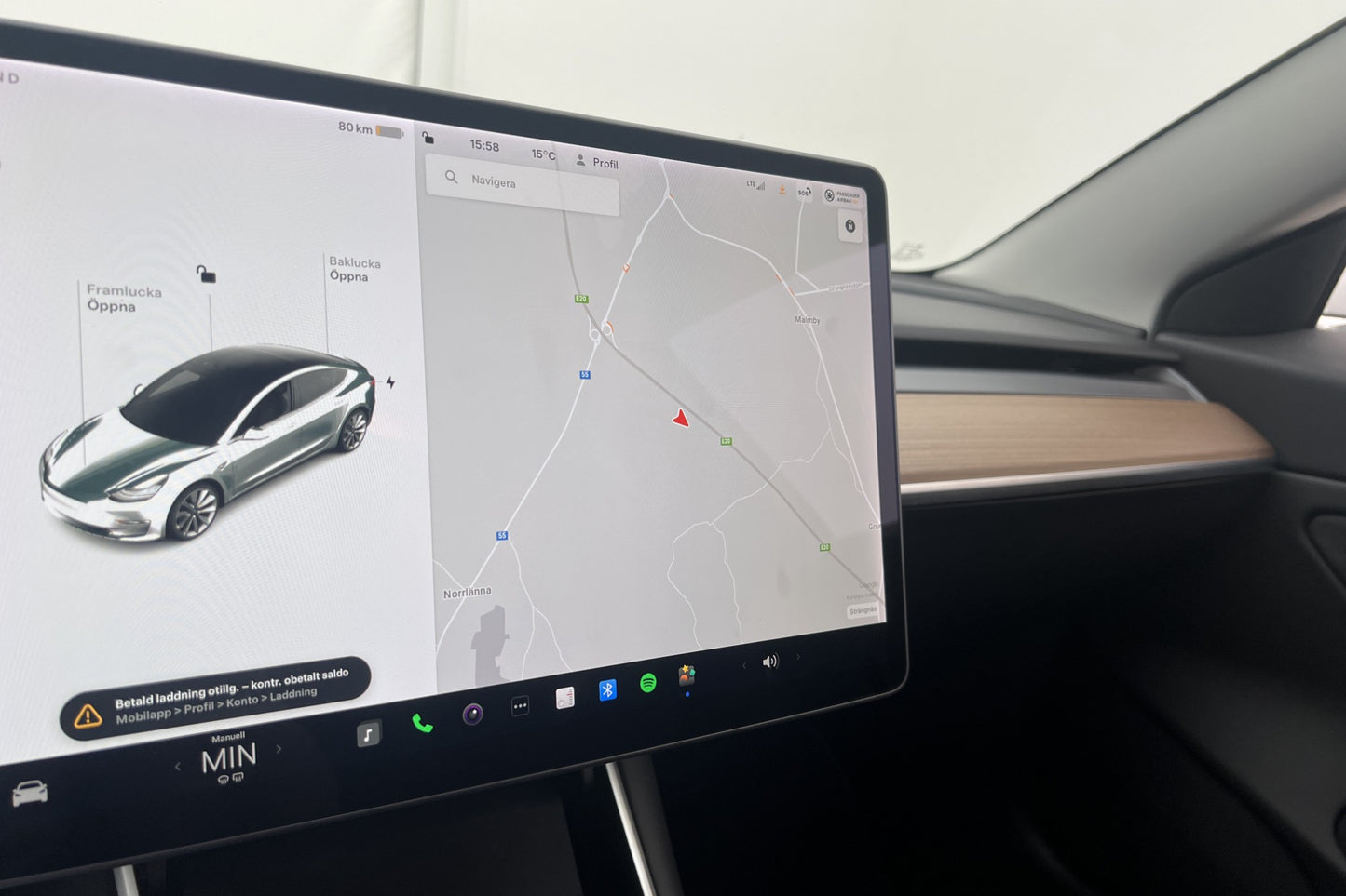 Tesla Model 3 Long Range AWD 440hk En-Brukare Uppgraderad-AP