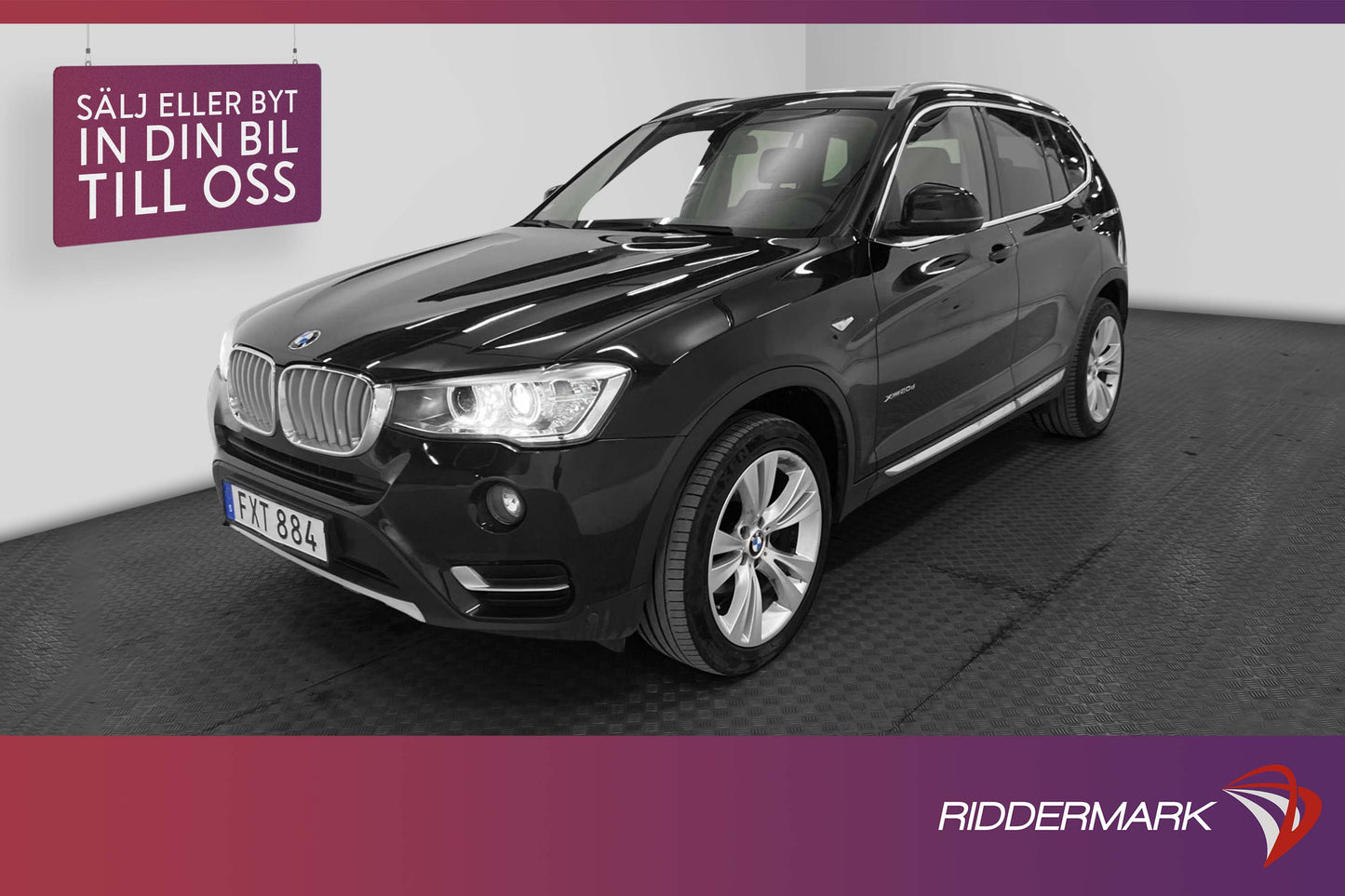 BMW X3 xDrive20d 190hk X-Line D-Värmare Pano Skinn Navi Drag