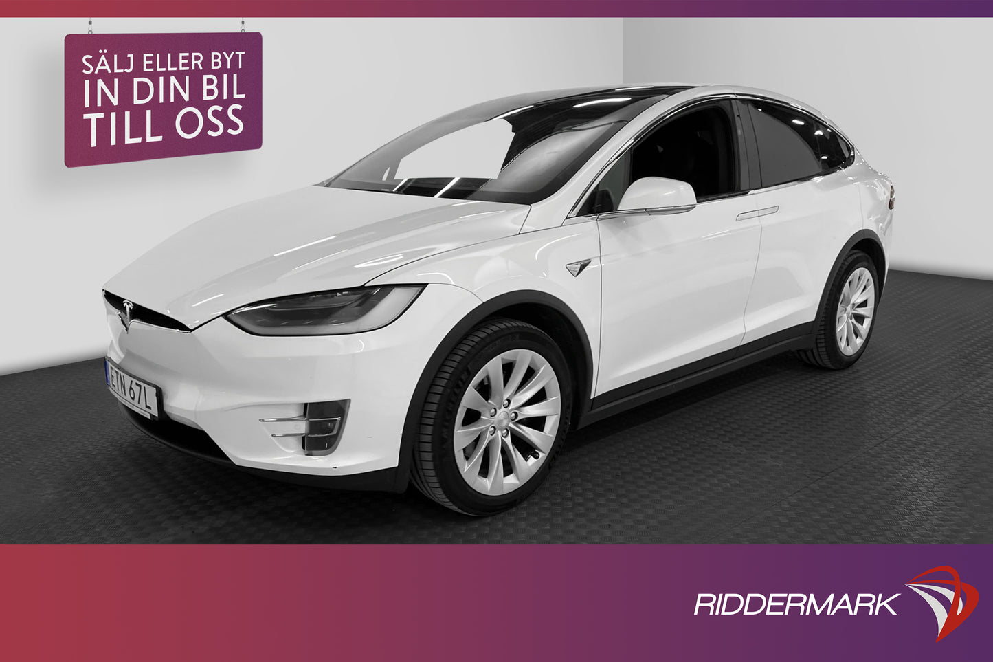 Tesla Model X Long Range AWD 423hk Svensksåld AP Drag MOMS