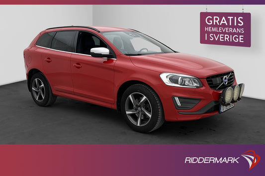 Volvo XC60 D4 AWD 190hk R-Design VOC Värmare Kamera Drag