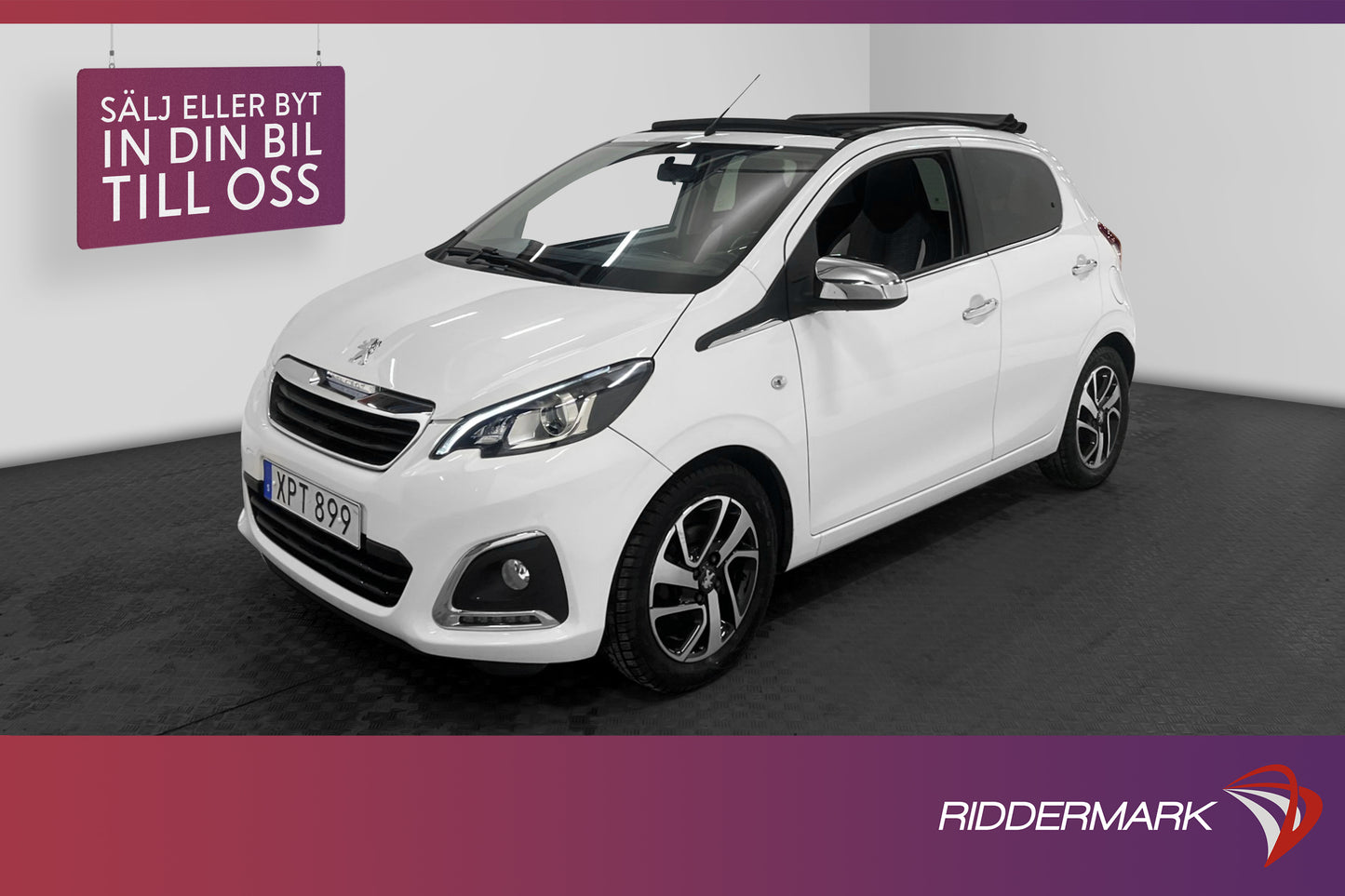 Peugeot 108 TOP! VTi 69hk Allure Nedfällbart-tak Välservad